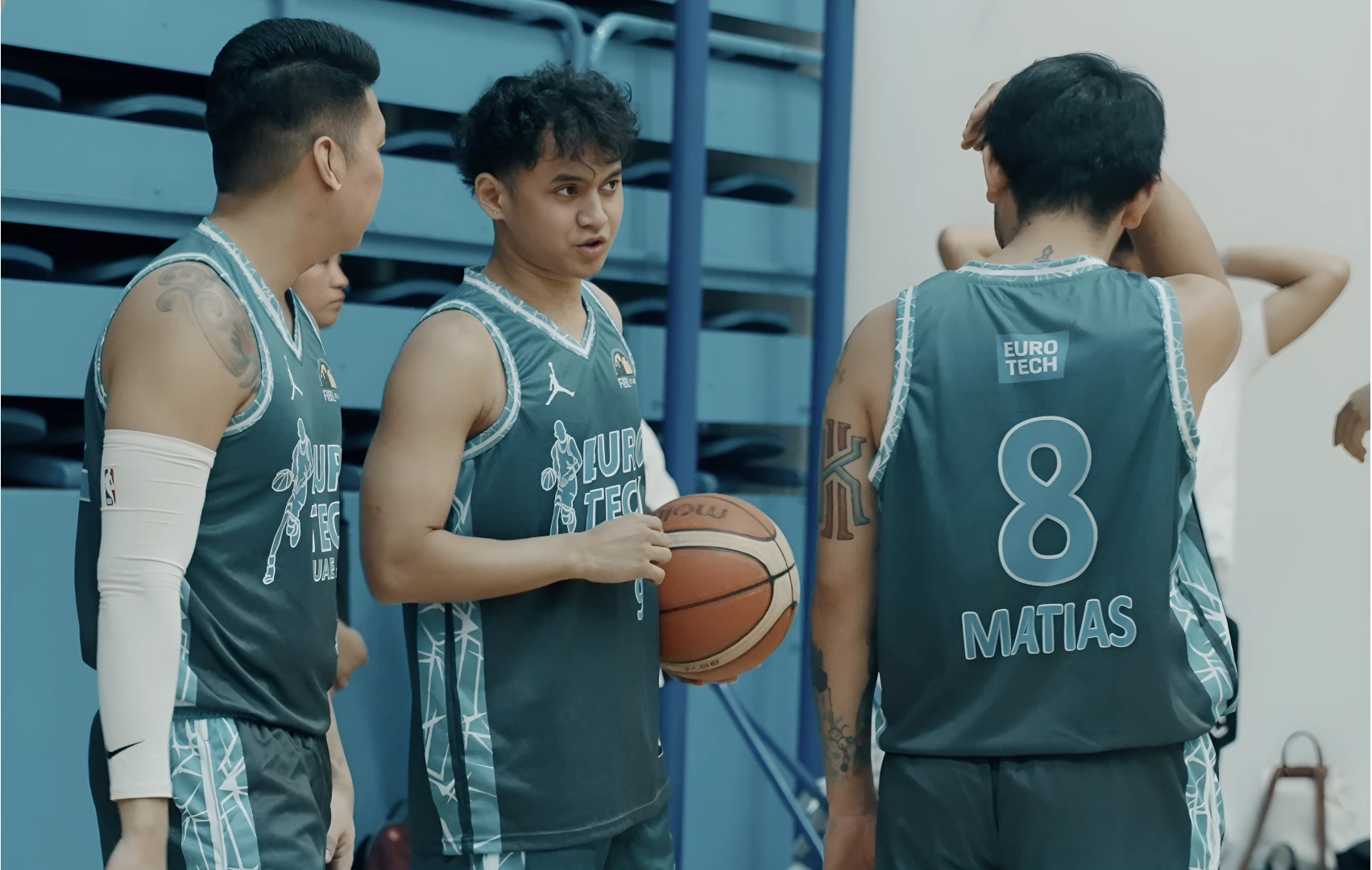 EuroTech team playing basketball